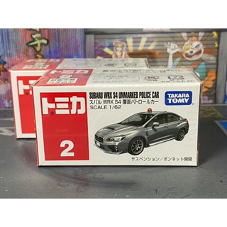 TOMICA-B27-全新未拆-No.2 SUBARU WRX 覆面警車