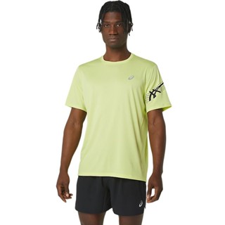 (男)【亞瑟士ASICS】ICON短袖上衣 蘋果綠 2011C734-750