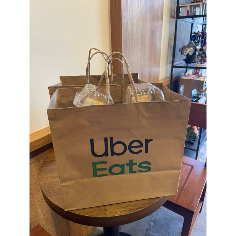 超耐重 Uber Eats牛皮厚紙袋