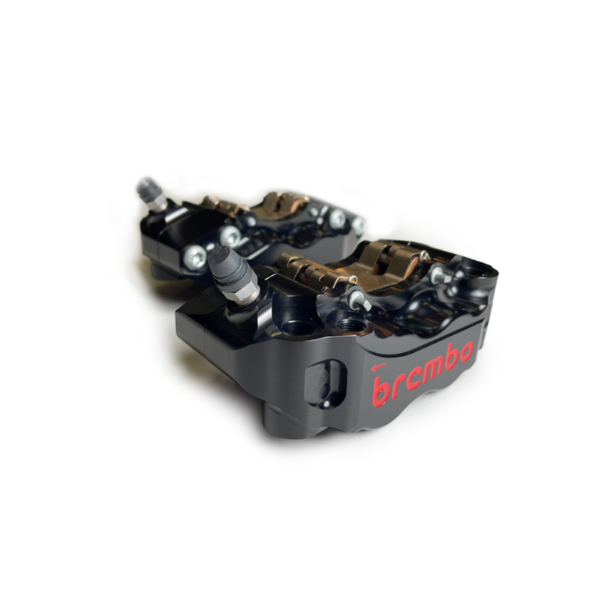 【正宇車業】Brembo MOTO-HPK GP4-RB CNC 輻射卡鉗組30/34100黑/紅左(豐年俐代理)