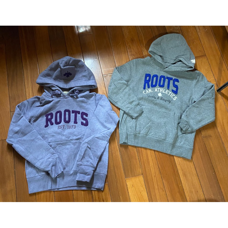 Roots 帽T(紫）（灰）
