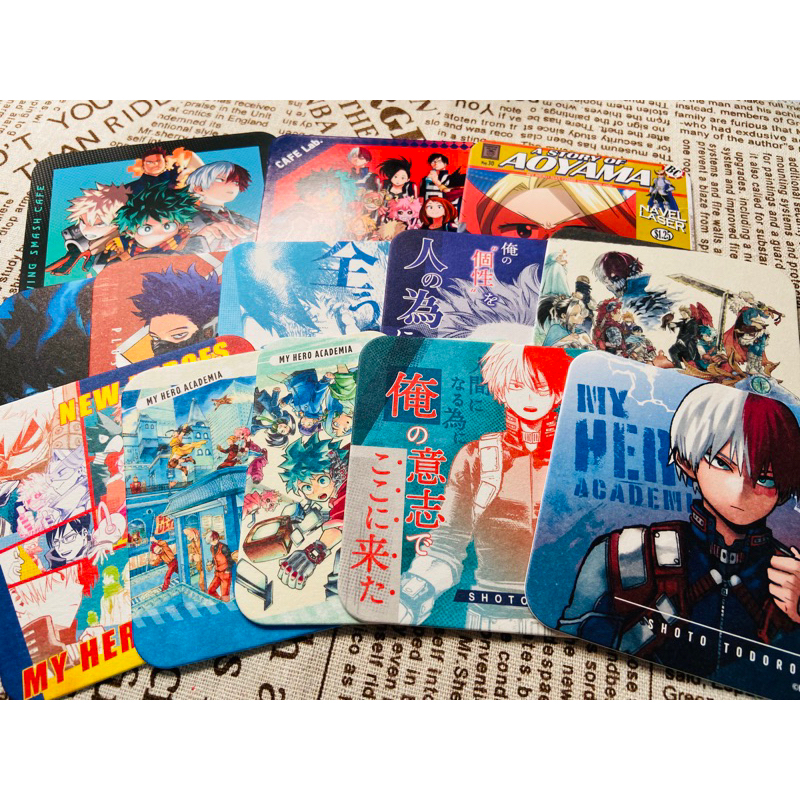 5/28更新 我英 我的英雄學院 原畫杯墊 安利美特 杯墊 綠谷出久 爆豪 轟焦凍 蛙吹 死柄木弔敵聯切島死柄木荼毘相澤
