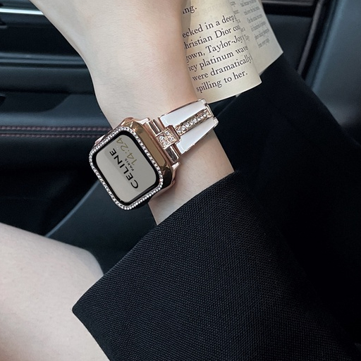 滴膠手鐲錶帶 鑲鑽錶帶 女士錶帶 適用 Apple Watch 9 錶帶 8 7 6 5 4 3 41mm 45mm