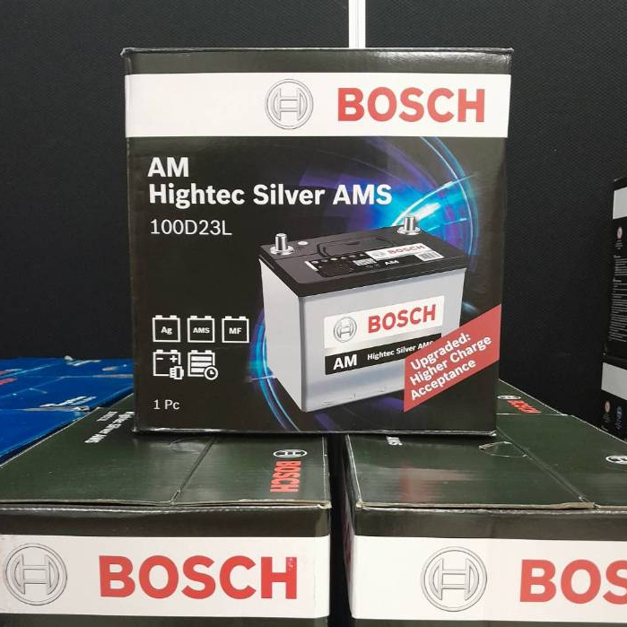 【德國品牌 Bosch (博世)】 100D23L 銀合金 全新 免加水 原廠汽車電瓶(同規格75D23L)
