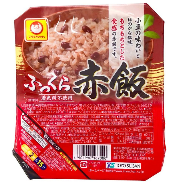 【現貨】日本進口 Maruchan 飽滿的 赤飯 紅豆飯 小豆飯 160g 微波 食品