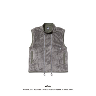 WODEN 2023 Autumn & Winter 2Way Zipper fleece Vest 背心