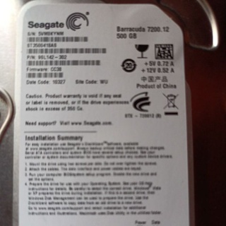 自取 二手良品 WD seagate 7200轉 500GB 500G 3.5吋 SATA