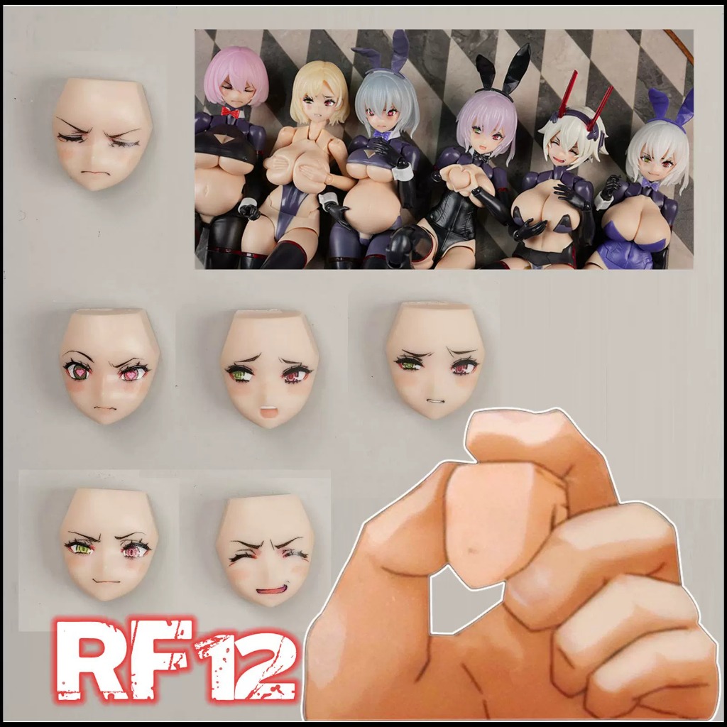 «方巷子模玩»SH STUDIO RF12 女神裝置複製臉 附新規則眼睛水貼紙 樹脂GK 改件