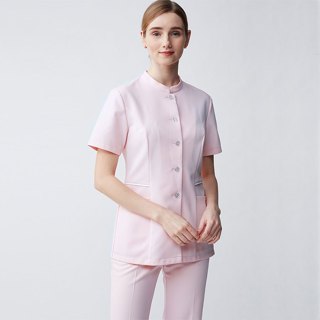 paqqo 女護理師/護士服｜舒適透氣立領短袖上衣-CA系列(2色) MIT臺灣製造 診所醫院工作服 【超取免運 】