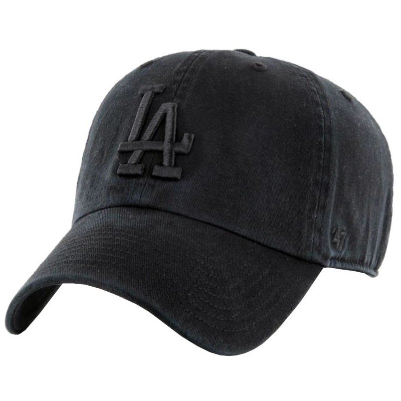 【'47 Brand】MLB DODGERS '47 CLEAN UP 洛杉磯 道奇 老帽 棒球帽 (黑色) 化學原宿