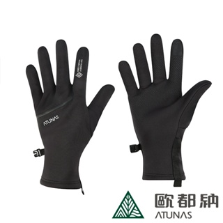 【ATUNAS 歐都納】GORE-TEX INFINIUM 防風中長版手套A2AGEE03N黑/掌心止滑/食指觸控功能