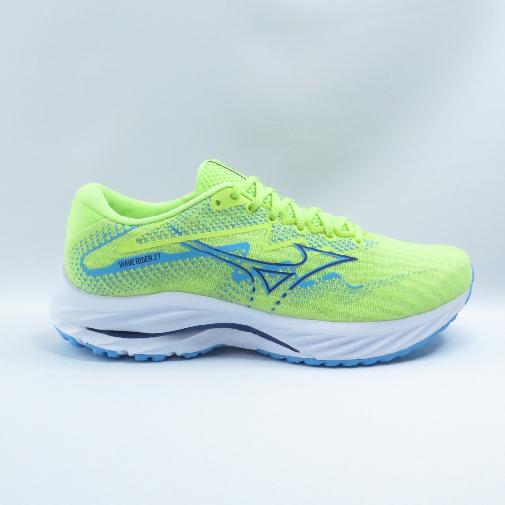 Mizuno J1GC230357 WAVE RIDER 27 男慢跑鞋 青蘋果藍【iSport愛運動】