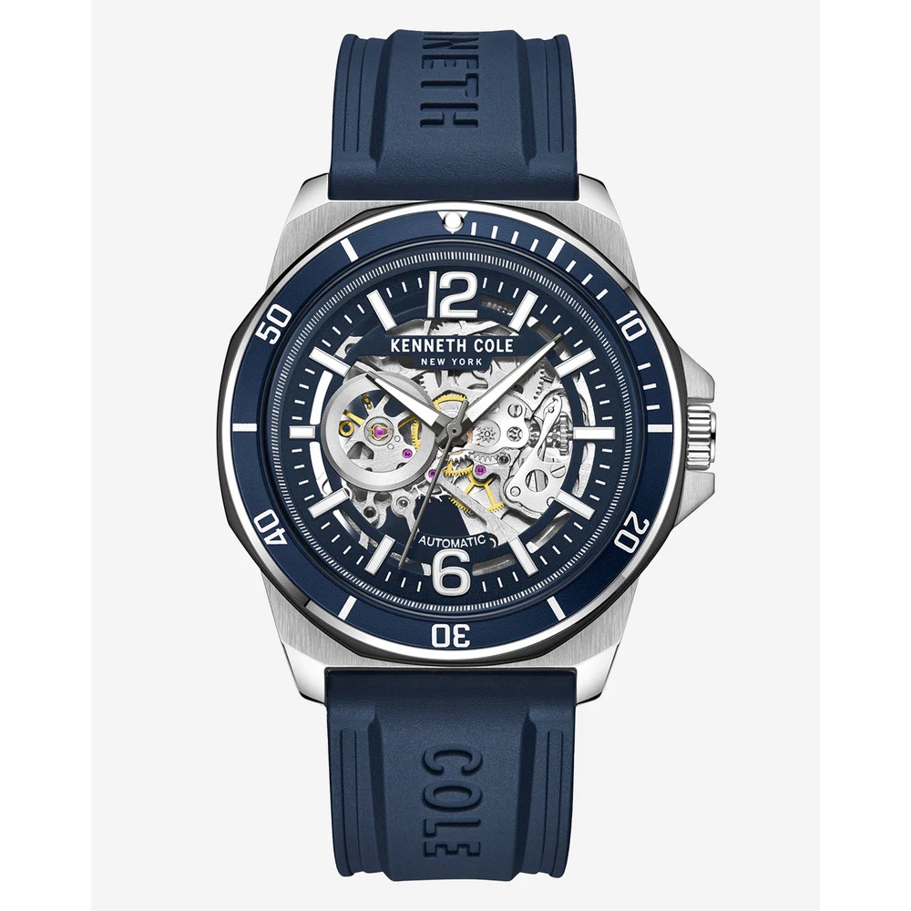 Kenneth Cole ❘美國紐約品牌 鏤空機械不銹鋼腕錶-KCWGR0013502