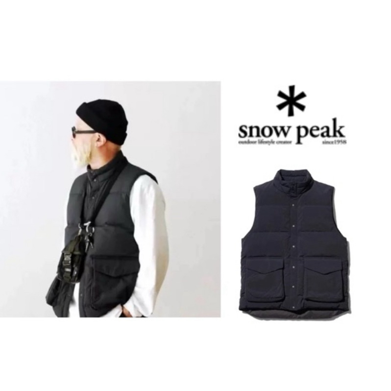 雪峰 snow peak vest 22ss 外搭羽絨背心 抗撕裂 露營 配件 正品代購 潮流 多口袋
