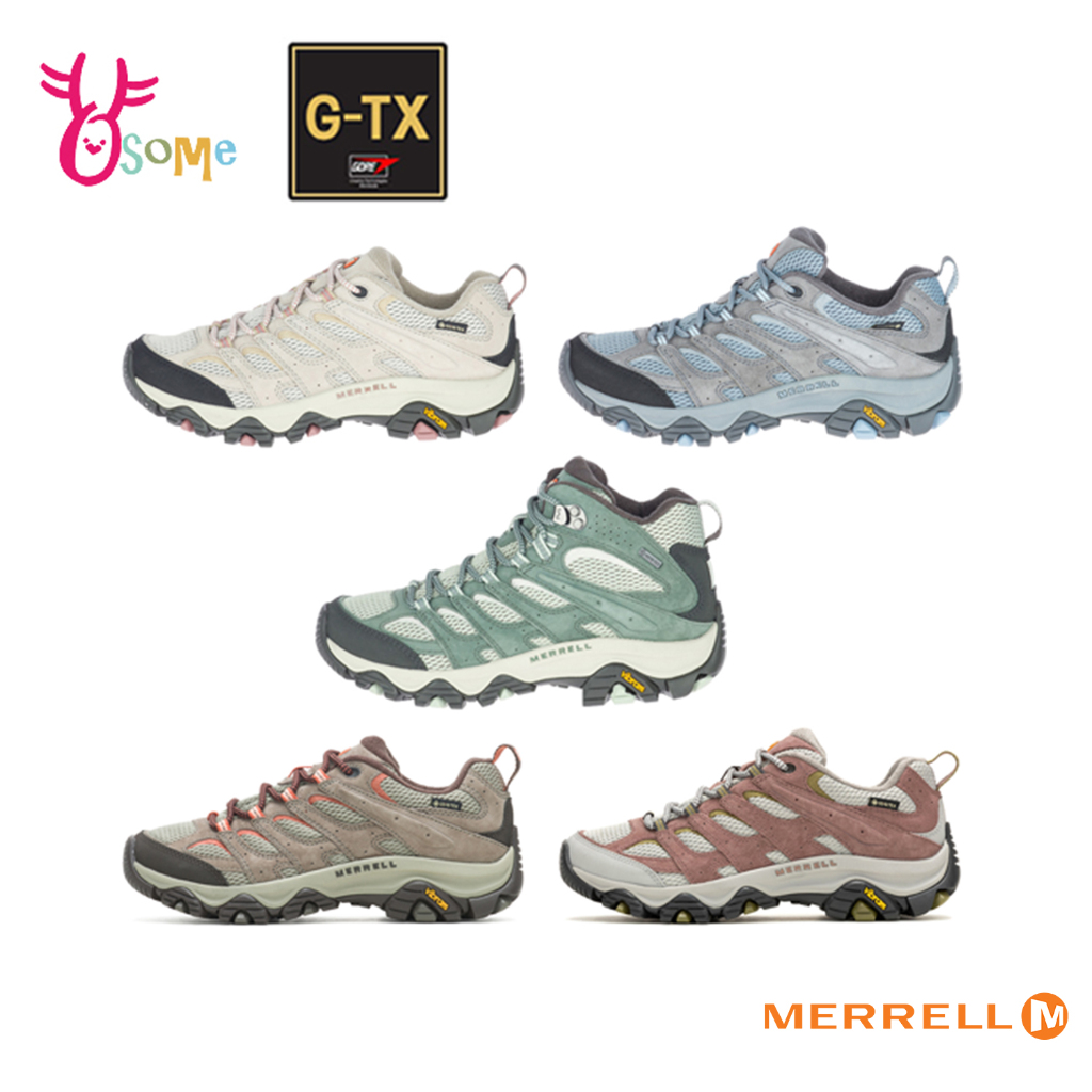 MERRELL登山鞋 女鞋 MOAB 3 GTX 防水止滑黃金大底 登山健走鞋 越野運動鞋 低筒 高筒 I8316 奧森