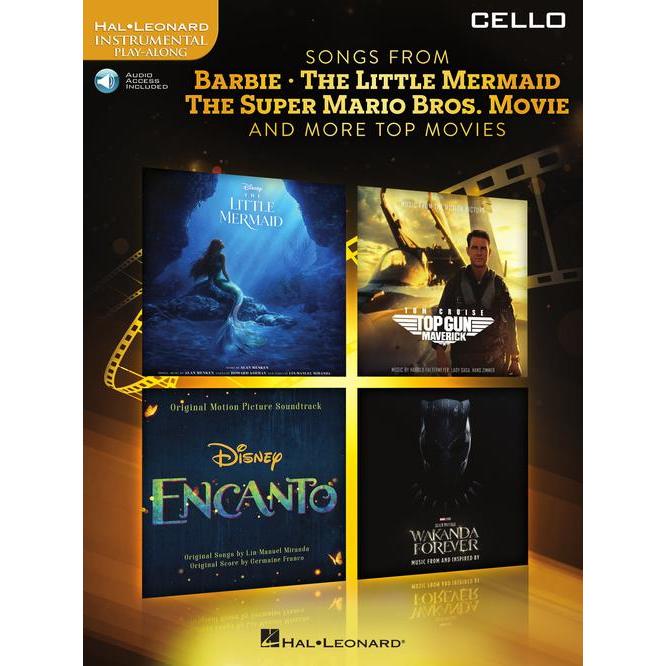【599免運費】芭比、小美人魚、超級瑪利歐兄弟電影以及更多熱門電影中的歌曲 for Cello HL01321941