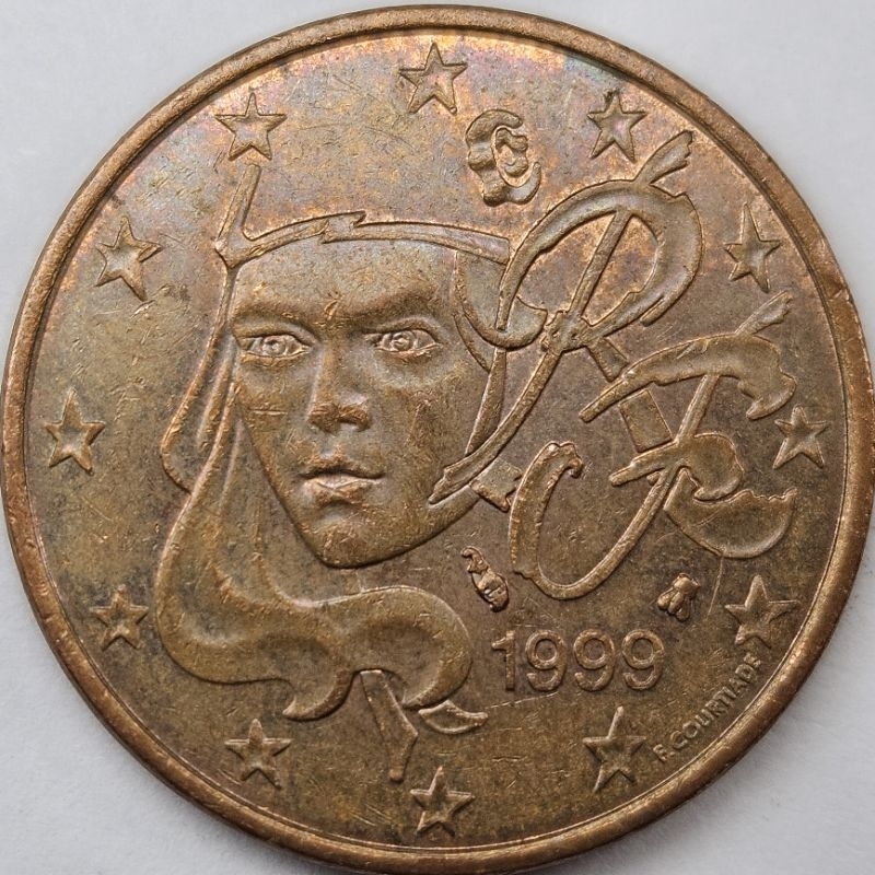 法國 5歐分硬幣 年份隨機