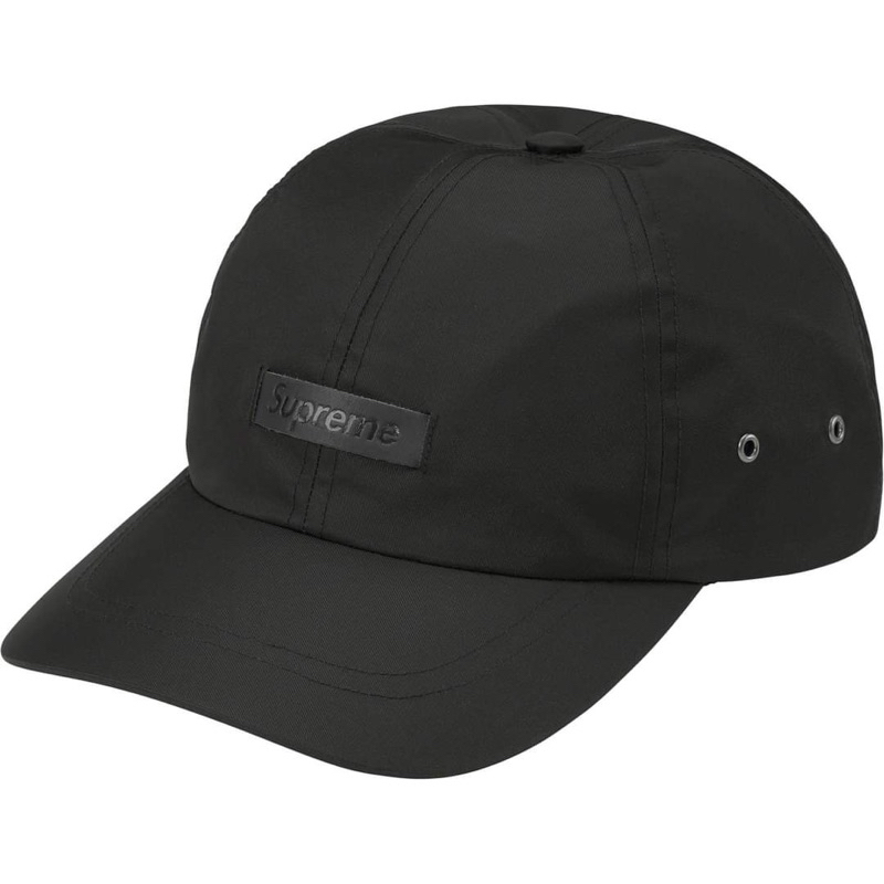 Supreme Leather Patch 6-Panel SS23 Black 帽子 全新美國公司貨