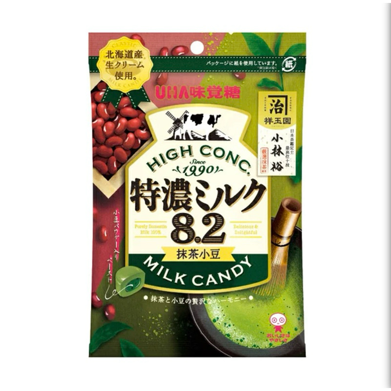 [現貨］日本 UHA 味覺糖 北海道特濃8.2牛奶糖 抹茶紅豆 口味