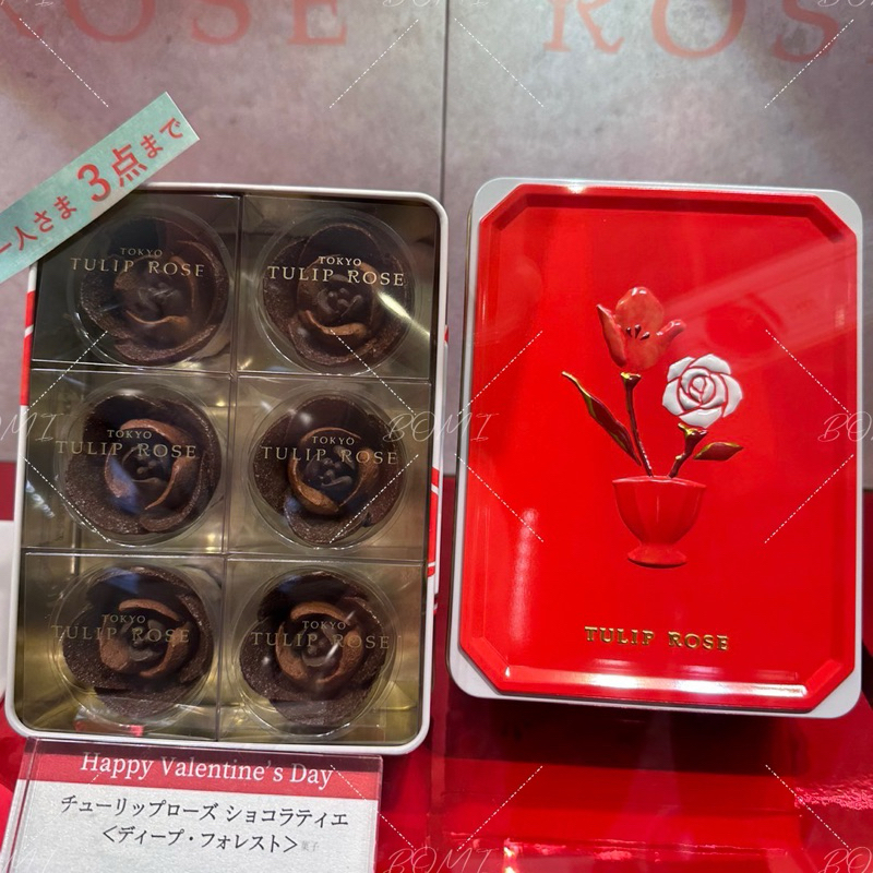 現貨 🌟日本🇯🇵 東京 TULIP ROSE 玫瑰 馬卡龍 鬱金香 玫瑰 花朵 餅乾 母親節  花束 限定 鐵盒 禮盒