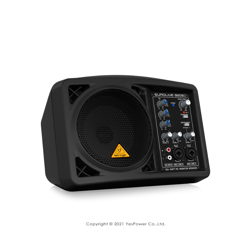 【含稅】B205D Behringer耳朵牌 150W 5.25吋 主動式監聴喇叭/PA音響