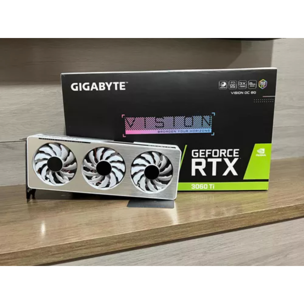 (近全新白色）技嘉 RTX 3060 Ti Vision OC 8G 顯示卡 8GB 3060Ti