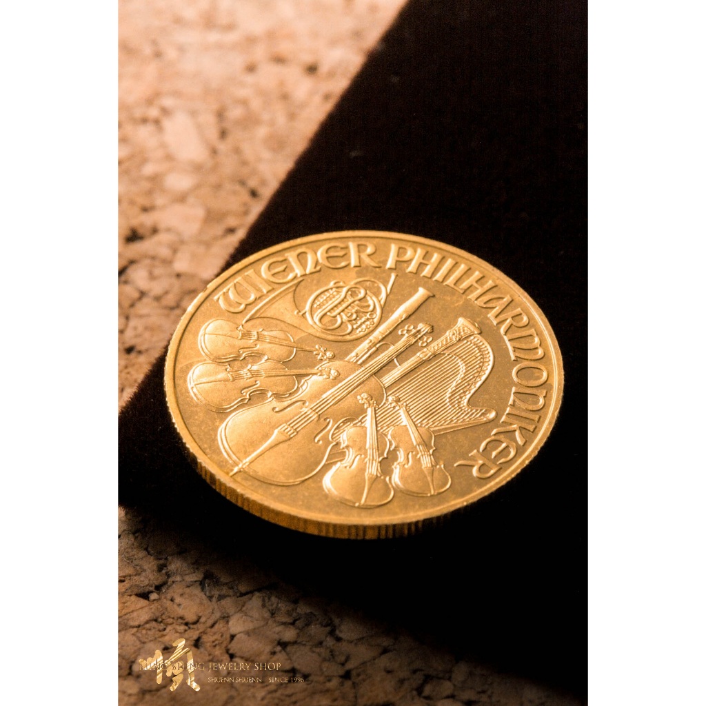 順順飾品--純金金幣--1994年奧地利愛樂金幣┃重2.07錢.1/4盎司.7.77公克重