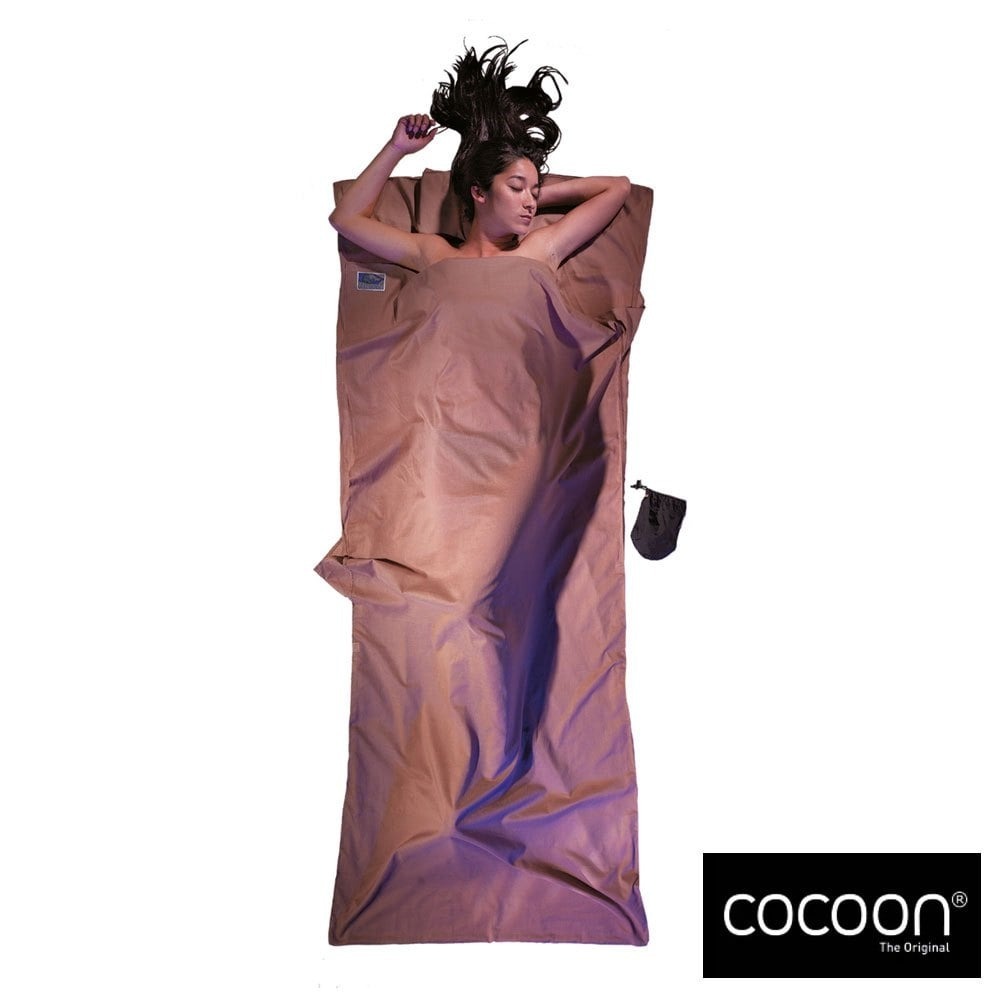 【COCOON】旅行睡袋內套-單人『卡其』ECT25