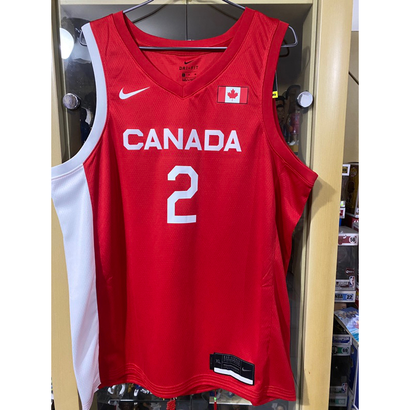 雷霆MVP候選人-Shai Gilgeous-Alexander 加拿大國家隊印製球衣