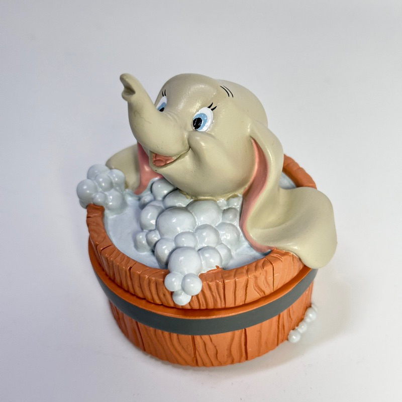 迪士尼 皮克斯 小飛象 飾品盒 置物盒 陶瓷 樹脂 公仔