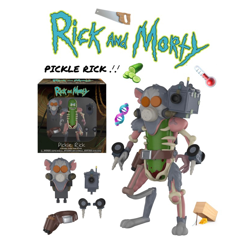 【預購】 Rick&amp;Morty 酸黃瓜機械公仔 Pickle Rick 歐美玩家廠牌Funko