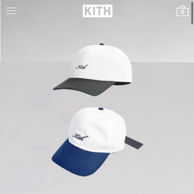美國代購🇺🇸23 KITH Kith Script Cap 代購正品 帽 棒球帽 潮流 滑板帽 拼色 鴨舌帽 帽子