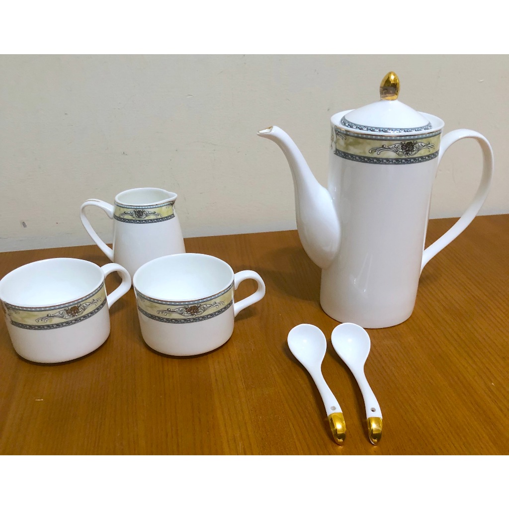 膳魔師 THERMOS 西式泡茶 咖啡餐具組 1茶壼 2茶杯 咖啡杯 2湯匙 1牛奶杯 下午茶必備首選
