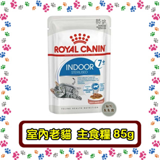 Royal Canin法國皇家 貓主食濕糧85g 質地細緻營養更好吸收 貓糧 貓 餐包 室內熟齡貓 室內老貓