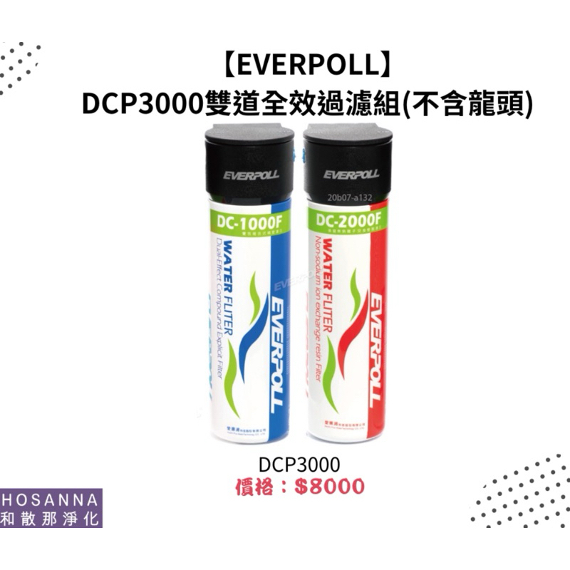【EVERPOLL】 DCP3000雙道全效過濾組(不含龍頭)