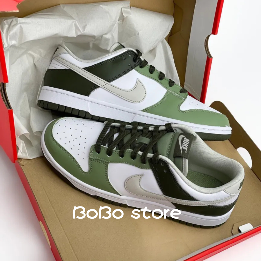 新款 Nike Dunk Low 男女款 白綠 橄欖綠 FN6882-100  DD1503-120