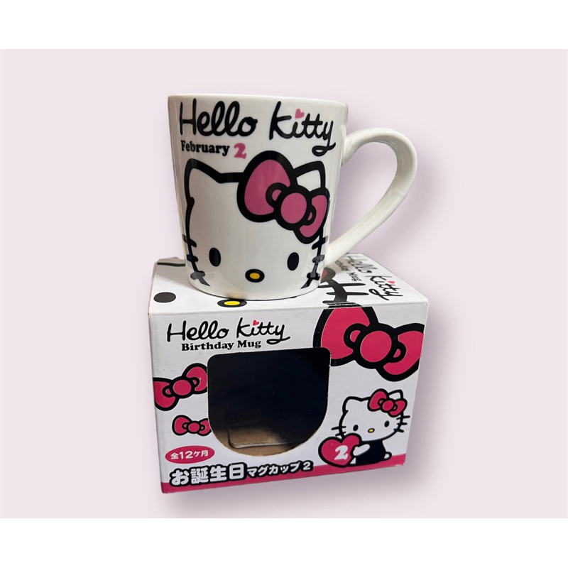 全新hello kitty月份馬克杯 2月