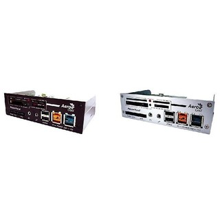 小白的生活工場*Aerocool PowerPanel 前置25合一面板(銀色)~(特價出清)