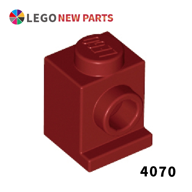 【COOLPON】正版樂高 LEGO 變形磚 1x1 帶頭燈 4070 30069 35388 4539092 深紅