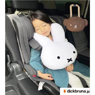 CC選物♾️現貨✨日本正版 米菲兔 米飛兔 Miffy 汽車 兒童抱枕 躺枕 枕頭 米飛 靠墊 車用 頭枕