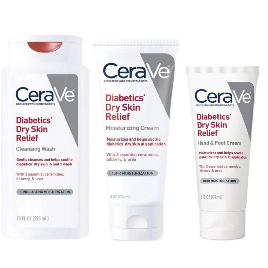 現貨 Cerave Diabetics‘ Dry Skin Relief 沐浴露 乳霜 手足霜