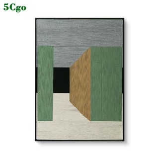 5Cgo.【宅神】客製化高階藝術壁畫現代簡約客廳裝飾畫三聯副線藝純手工編織畫玄關臥室床頭掛畫t745029324663