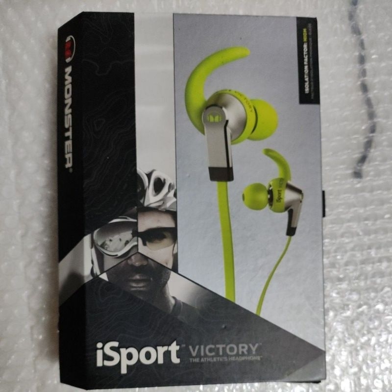 isport victory monster手機耳機 運動不易脫落 apple抗噪抗汗了清洗放水ipod iphone