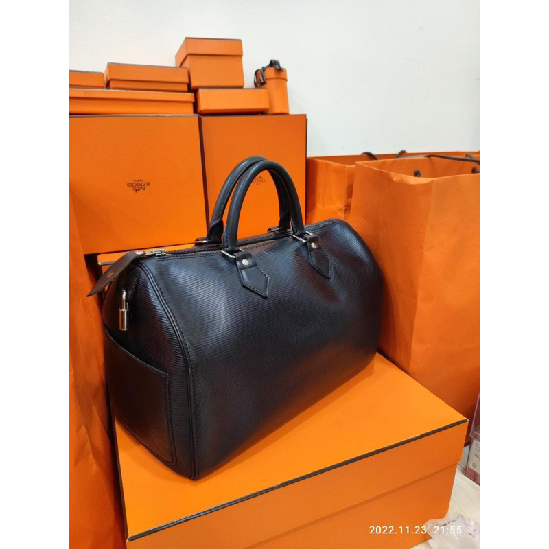 LV 黑色 epi speedy30手提包【保證真品&amp;超低價可刷卡分六期】