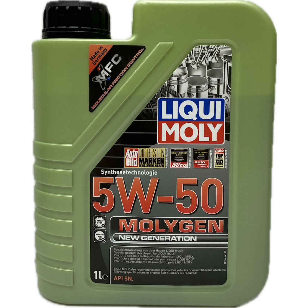 正港油田 附發票 LIQUI MOLY MOLYGEN 5W-50 5W50 21124 機油 合成機油