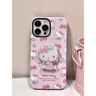 iPhone 手機殼 hello kitty 手機支架 i13 蘋果手機殼 支架手機殼