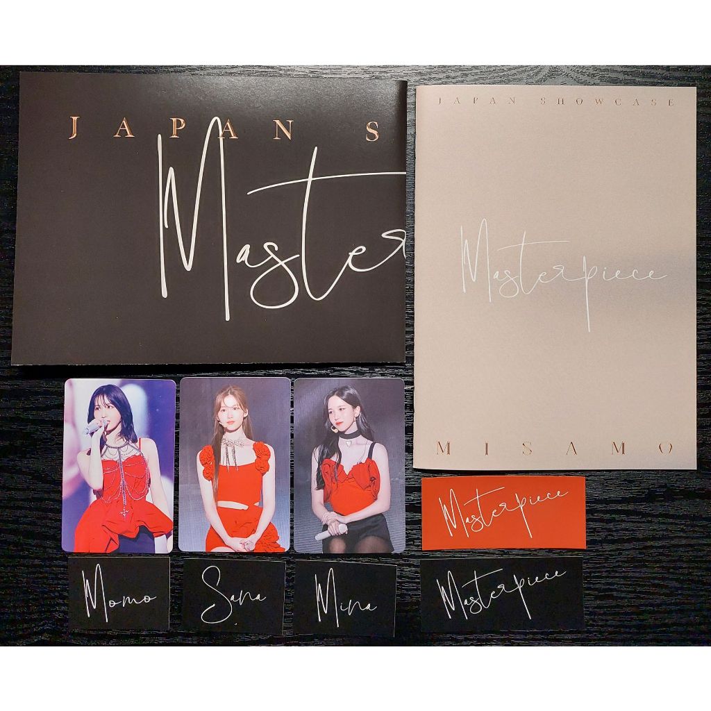 更新 02/18 TWICE MISAMO Showcase 出道 DVD 小卡 寫真本 摺疊小海報 貼紙組