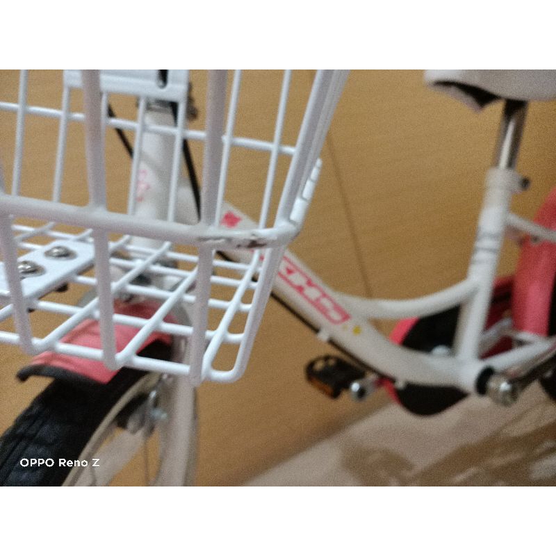 KHS 功學社自行車 商品型號 顏色：白色（YS-894-1)粉紅二手16吋淑女車女孩腳踏車小朋友腳踏車(樹林北大自取）