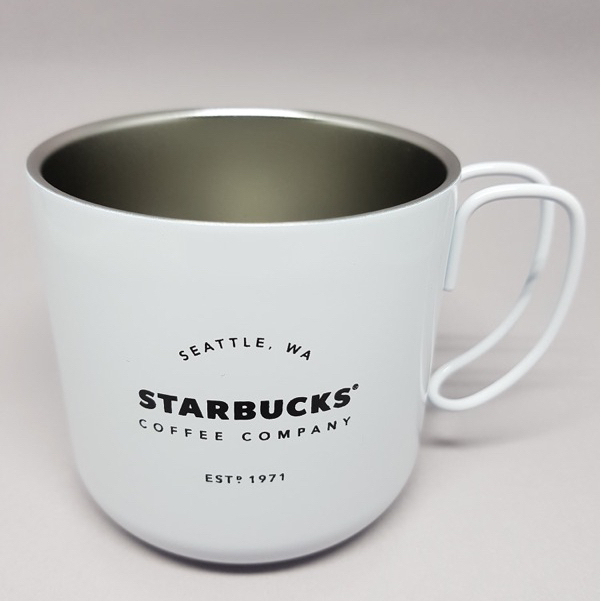 ♜現貨♖ 韓國 STARBUCKS 白色可掛 不鏽鋼隨行杯 星巴克 不銹鋼杯 咖啡杯 隨身杯 鋼杯 杯子 不鏽鋼