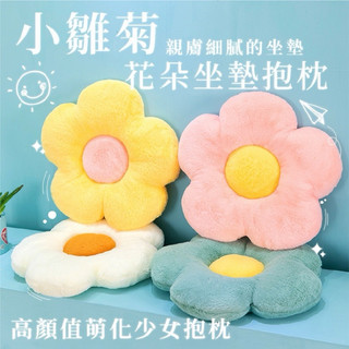 小花抱枕 ins 毛絨花朵抱枕 北歐小花 花朵坐墊 抱枕 椅墊 座墊 午睡枕 靠墊 小雛菊抱枕